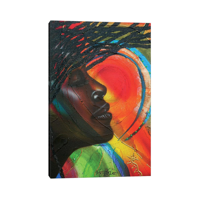 Flying Locks by Fred Odle - Wrapped Canvas Print, 20.32 cm H x 30.48 cm W