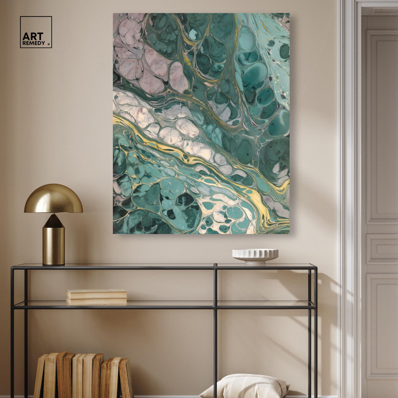 Décoration murale Marode World I Geode par Art Remedy, galerie tendue, 30 x 36, H 36 po x l 30 po, Toile tendue avec châssis
