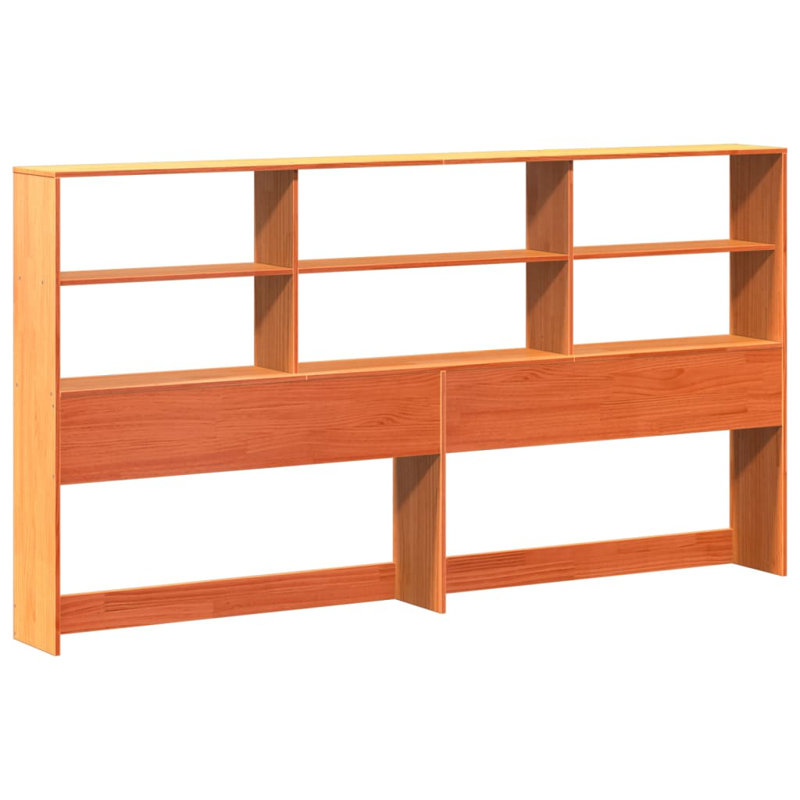 Solid Wood Headboard, Wax Brown, Super King (6')