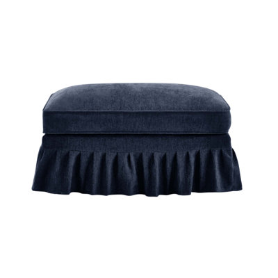 Repose-pieds en chenille avec volants amovibles et configurations multiples, doux et confortable pour une utilisation polyvalente