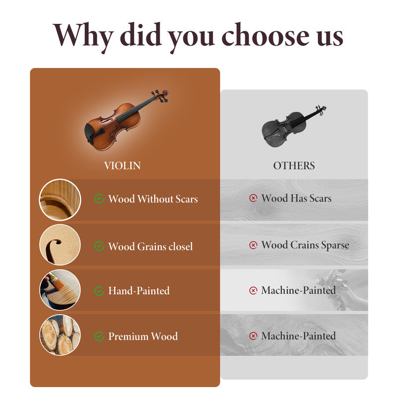 Professional - Sound, Durable & Lightweight Design with Complete Accessories, Handcrafted Finish, Ideal Unique Gift for Musicians