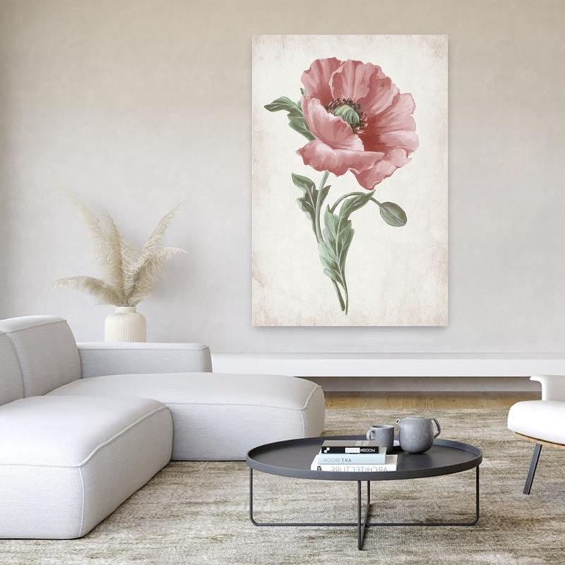 «Delicate Blooms In Soft Hues I», art mural contemporain abstrait, H 60 po x l 40 po