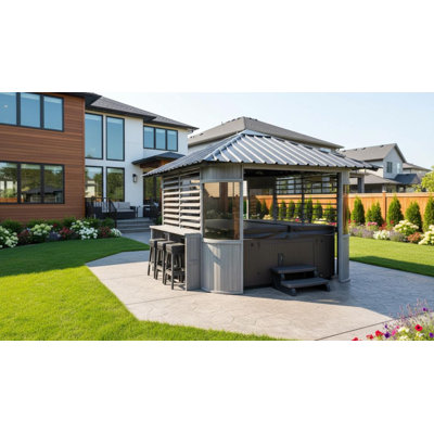 Serre L 9,5 pi. D Pavillon de jardin en composite Ultrawood