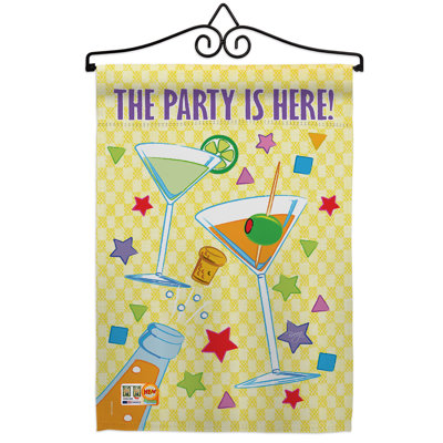 Double Sided 18.5'' H x 13'' W Polyester Birthday Flag Set