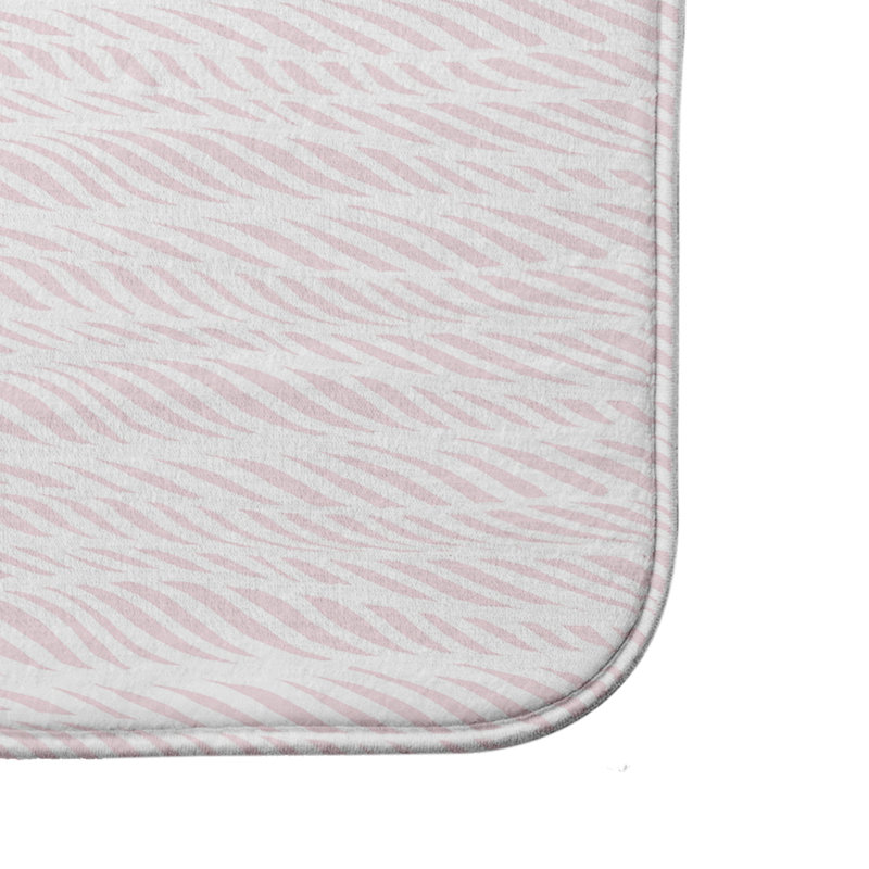 Tapis de bain Rolling Waves Doss, l 24 po x L 36 po, Rose