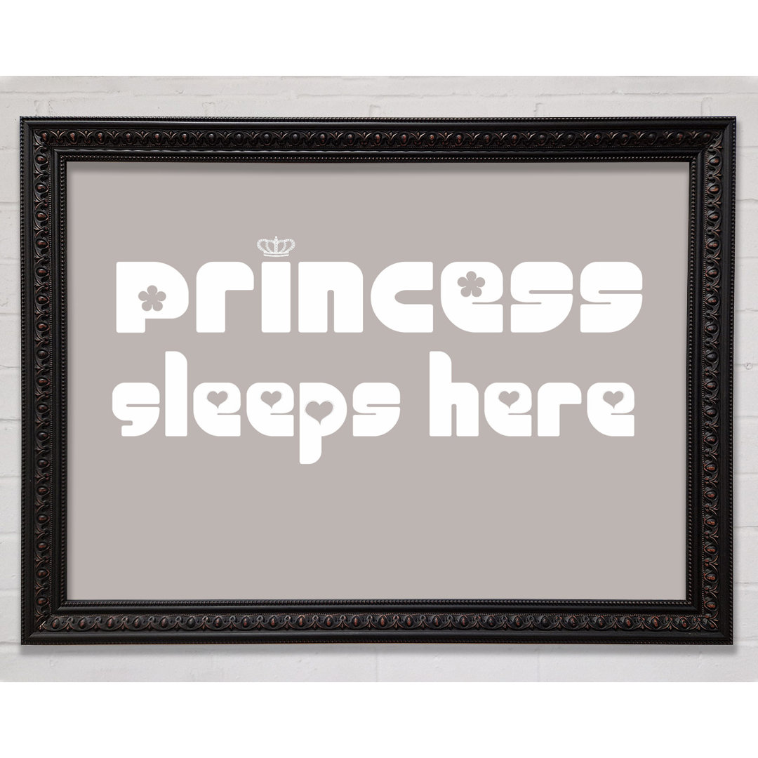 Gerahmtes Leinwandbild Princess Sleeps 2