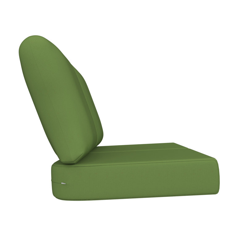 Amala Sunbrella® Indoor/Outdoor Loveseat Cushion, Light Green Sunbrella®