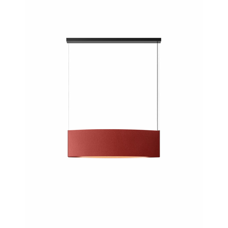 Noren - Luminaire suspendu à DEL 15,3 W à intensité variable - Vers le bas - 0-10 V à intensité variable, Terre cuite