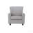 Light Gray Linen Rocking Chair