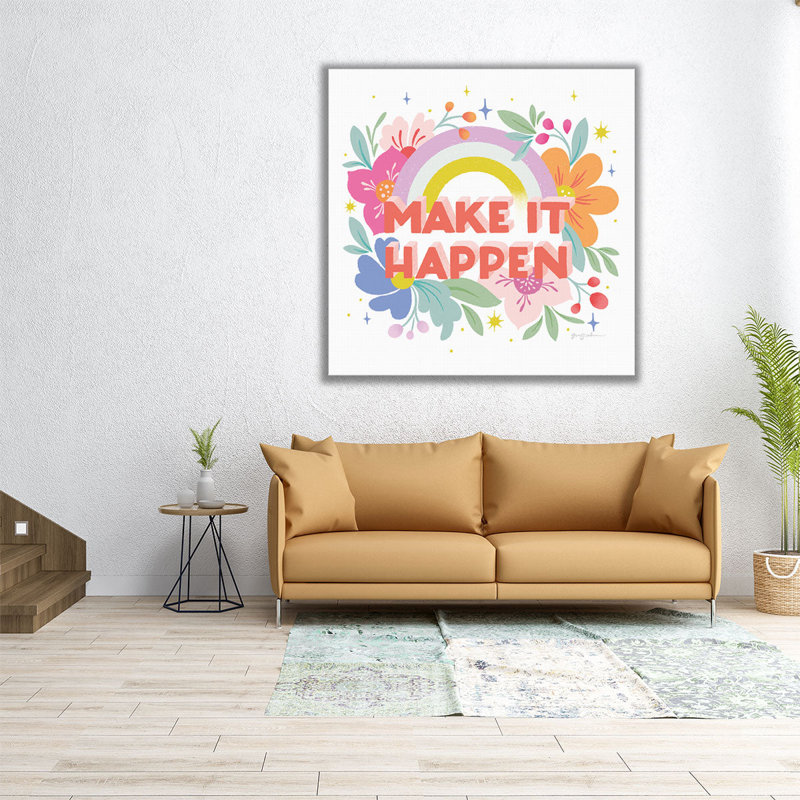«Make It Happen I», reproduction d'art sur toile, H 24 po x l 24 po