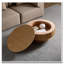 Round Wood Coffee Table With Storage-121083346