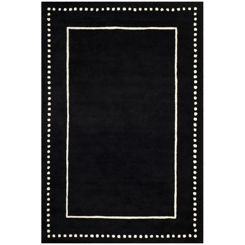 Tapis en laine touffeté à la main Cruz, Rectangle 2 pi 6 po x 4 pi