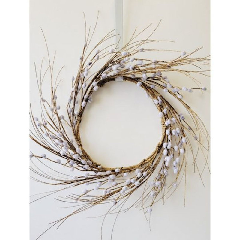 Couronne de saule 24 po, H 24 po x l 24 po x P 2,50 po