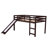 Allain Twin Solid Wood Loft Bed with Slide by Harper&Bright Designs-1714338467