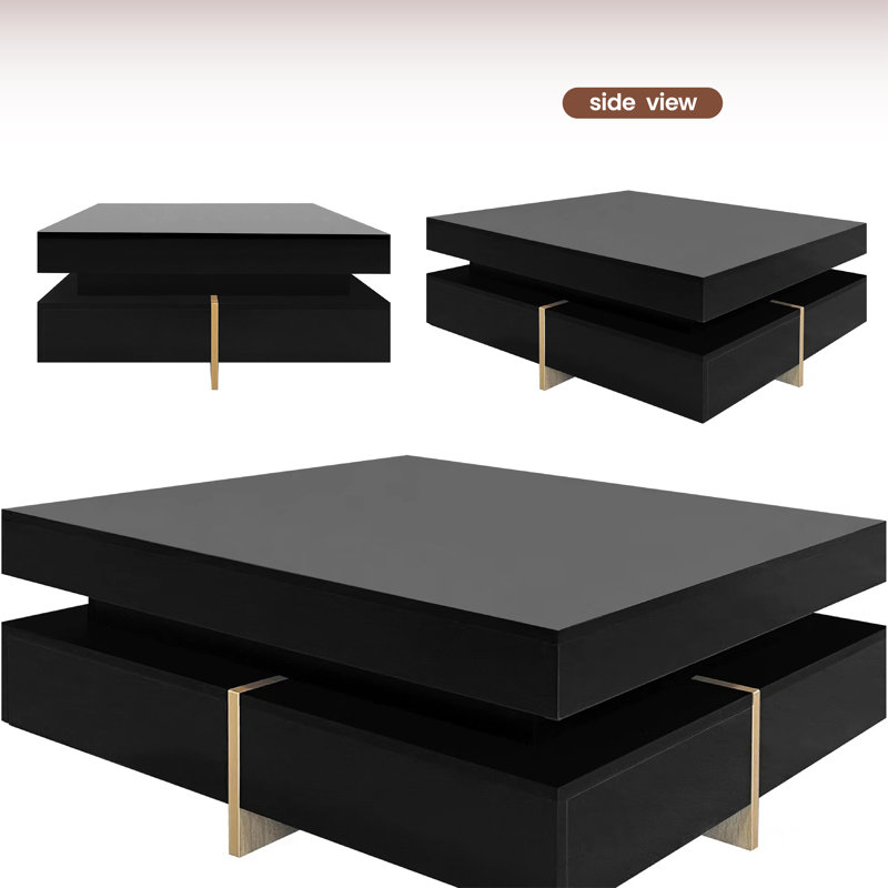 Table basse Gibora, Noir