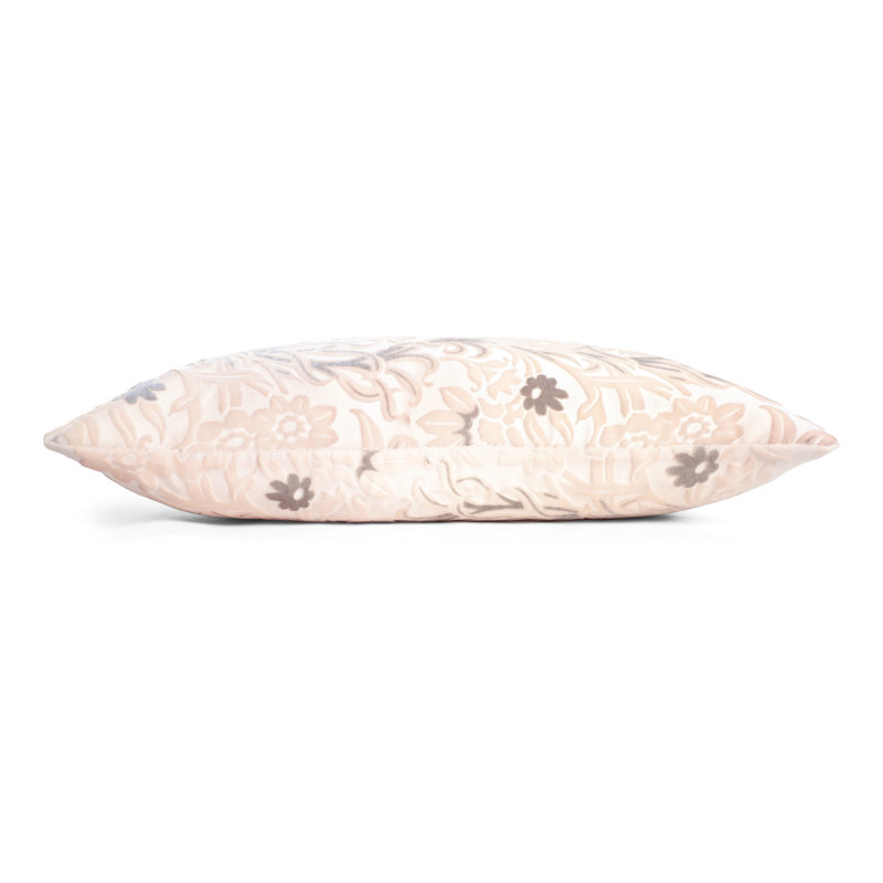 Prospect Park Square Velvet Pillow Cover & Insert, 18" x 18", Blush