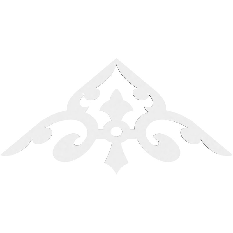 Whitman Architectural Grade PVC Gable, 15" H x 36" W x 1" D, 10/12