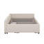 Lit plateforme tapissier avec port USB et lit gigogne simple-94375233