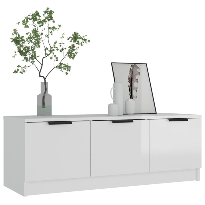 Bocicault Unfinished TV Stand, White