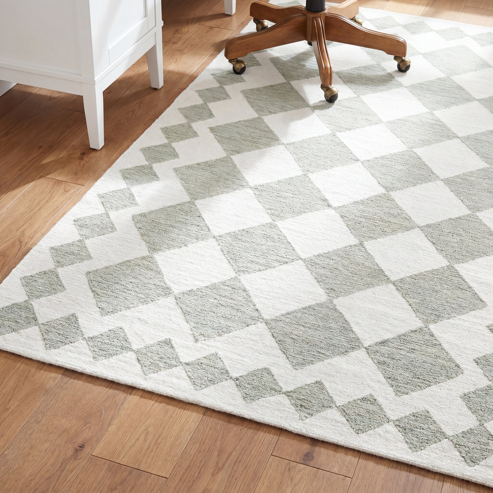Claude Hand-Woven Geometric Rug, Rectangle 3' x 5'