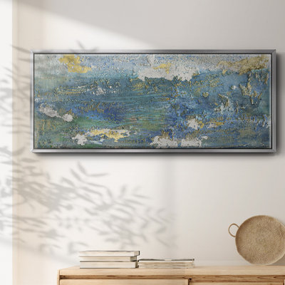 Sparkling Sea I- Framed Canvas
