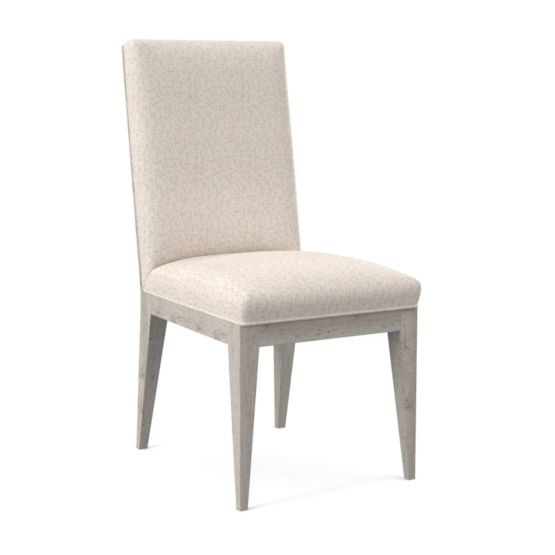 Chaise parsons rembourrée Logan, Bisque, Écaille de tortue lin