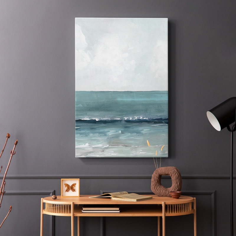 Teal Seas II - galerie Cavas, H 48 po x l 32 po