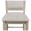 Ensemble de salle à manger 6 pièces de style maison de campagne de style contemporain avec comptoir de 20 pouces et paresseux en faux marbre blanc brun clair / beige gris-439946136-439946140-439946141
