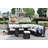 9 - Person Modular Patio Conversation Set with Cushions-87536682-87536683