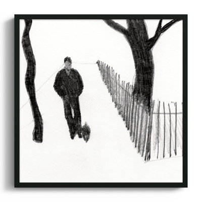 Walking the Dog Print by Simon Schneiderman