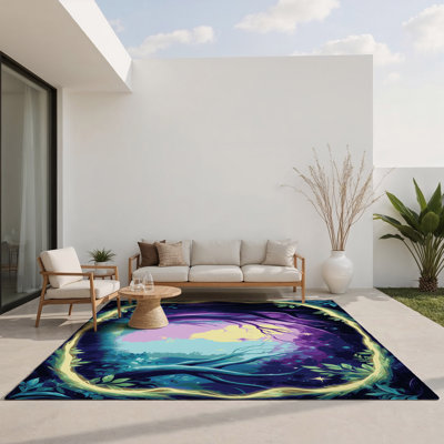 Tapis intérieur et extérieur Eclipsed Meadow