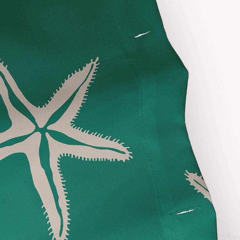 Rideau de douche Starfish, Vert trèfle