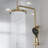 3-Function Exposed Shower System With Tub Spout, 10.8" Round Rain Shower Head & Handheld Shower-120234895