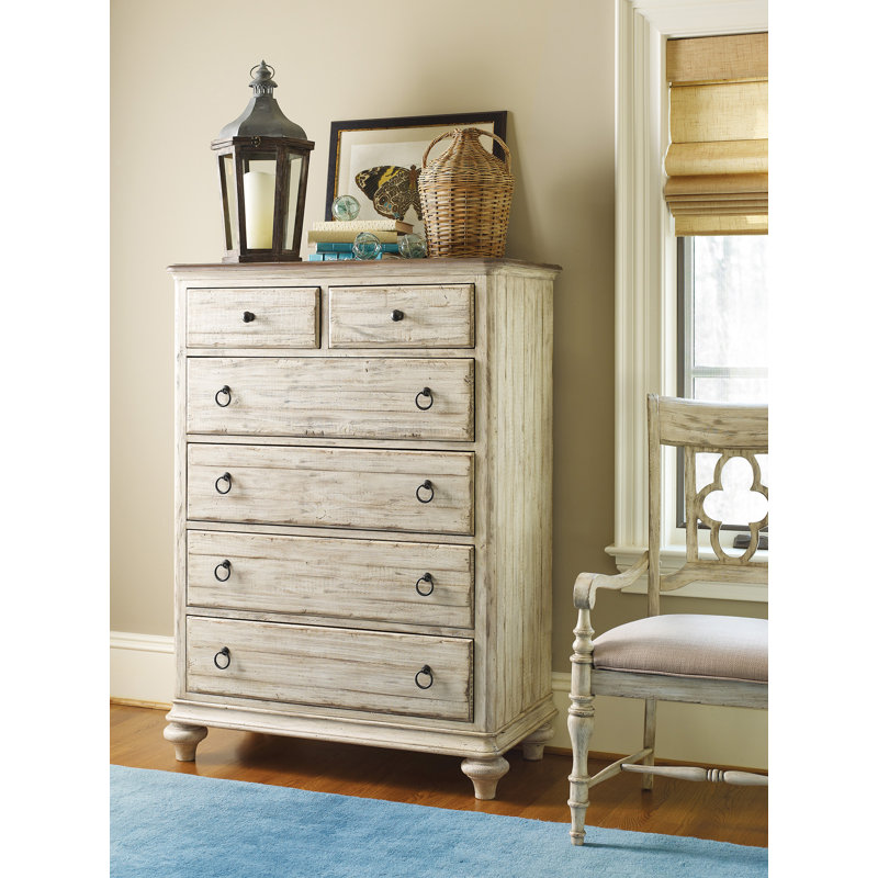Commode en bois massif 6 tiroirs Krumholz
