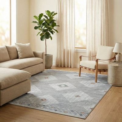 Tapis à motif géométrique marocain Thambiah
