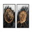 Mystery Of A Dark Onyx Wood Slice I - Collection de 2 panneaux de paysages imprimés sur toile-987392772-987392774