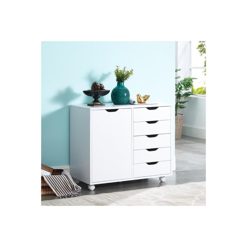 Garysburg 5 - Drawer Accent Chest, White