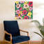 «Vibrant Painted Flowers Abstract Colorful Modern Flower Spring», art mural-1698454550