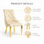 48 cm H Tufted Velvet Side Chair-628392996