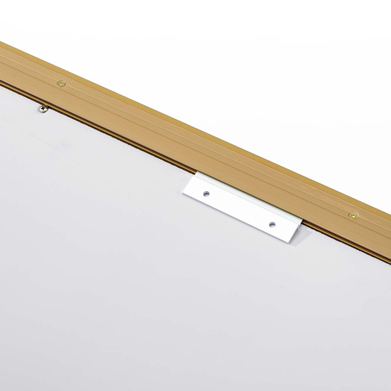 LED Bathroom Beveled Mirror, Gold, 30" x 40"