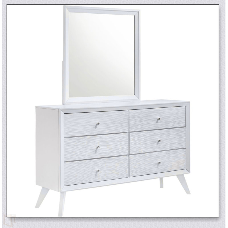 Meubles contemporains pour chambre à coucher avec miroir