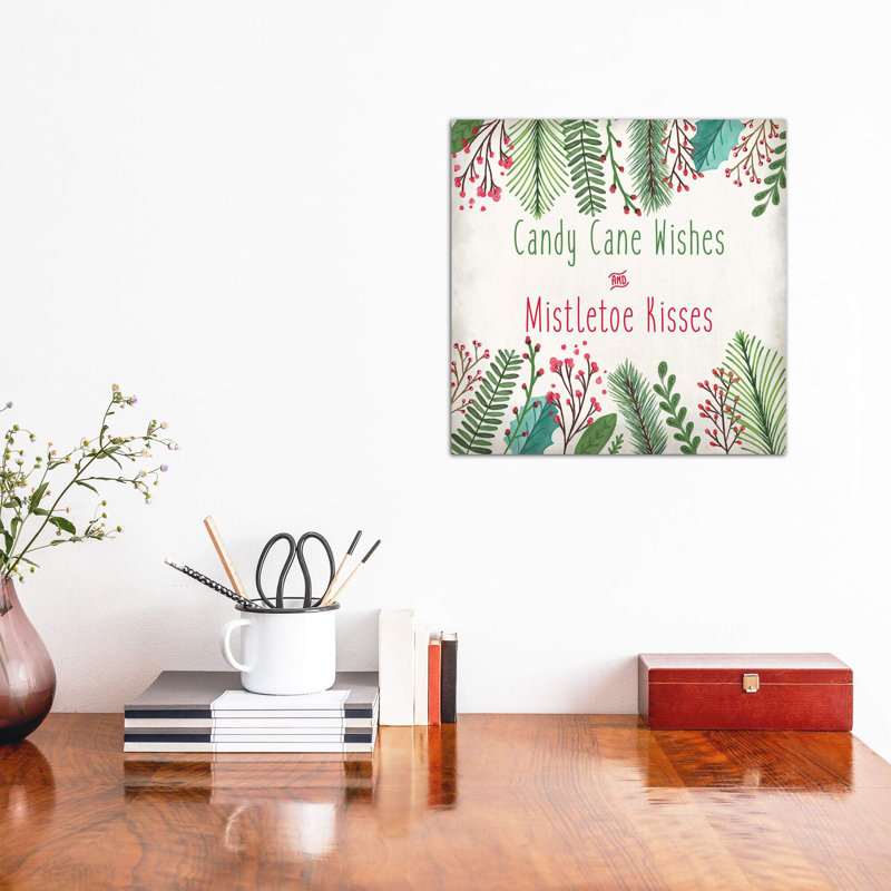 Candy Cane Wishes by Kimberly Allen - Wrapped Canvas Print, 45.72 cm H x 45.72 cm W x 1.91 cm D