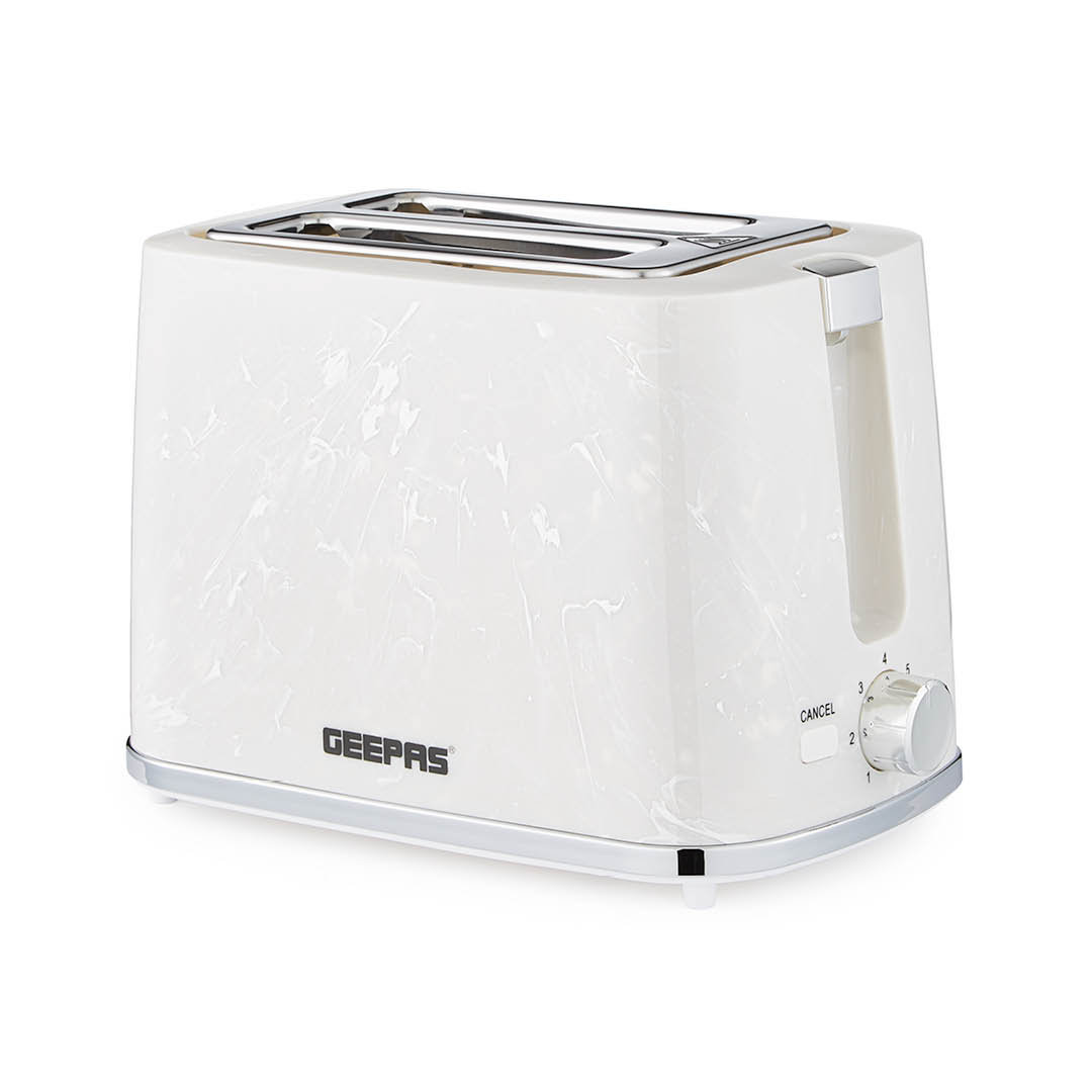 GEEPAS 2 Slice Toaster | 7 Browning Levels Cancel Defrost Reheat | For Thin Small Bread Slice, Removable Crumb Tray Cool Touch Housing High Lift | Spa