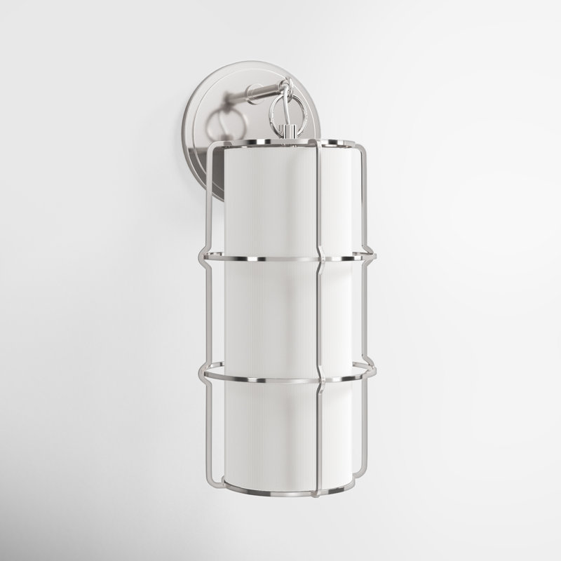 Maxwell Armed Sconce, Polished Nickel