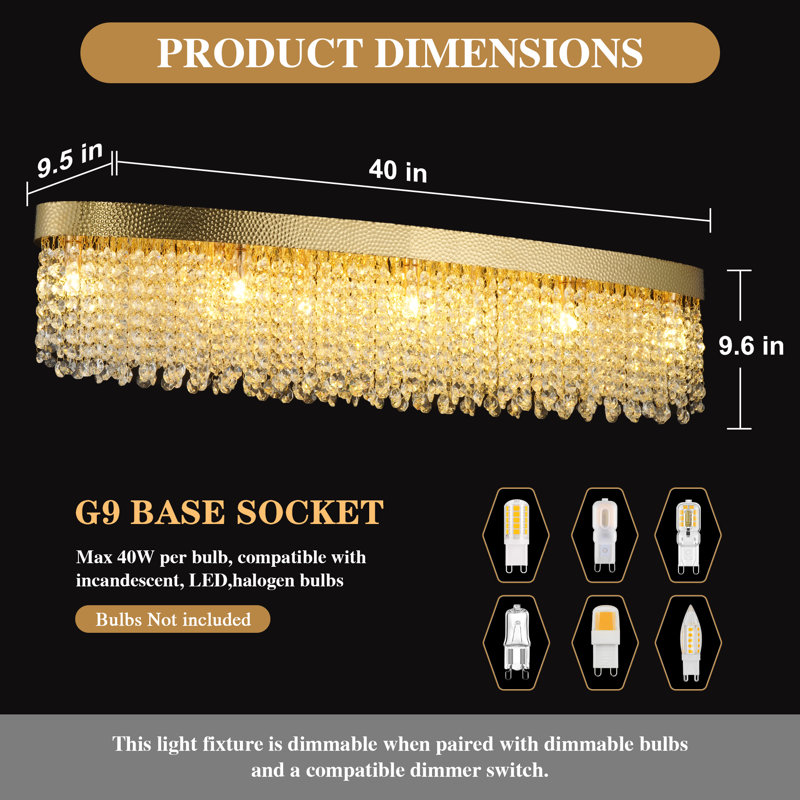 Luxury Oval Gold Crystal Flush Mount Ceiling Light, Hammered Gold K9 Crystal Chandelier For Kitchen, Dining Room, And Living Room