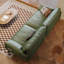 Causeuse-coussin standard en cuir véritable vert-984496782