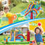 Parc aquatique gonflable avec jeu de balles océaniques