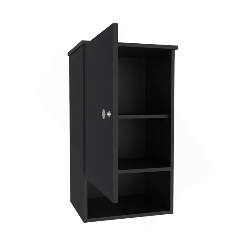 Medicine Cabinet Porto, Bathroom, Black, Black