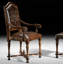 Upholstered Arm Chair in Brown