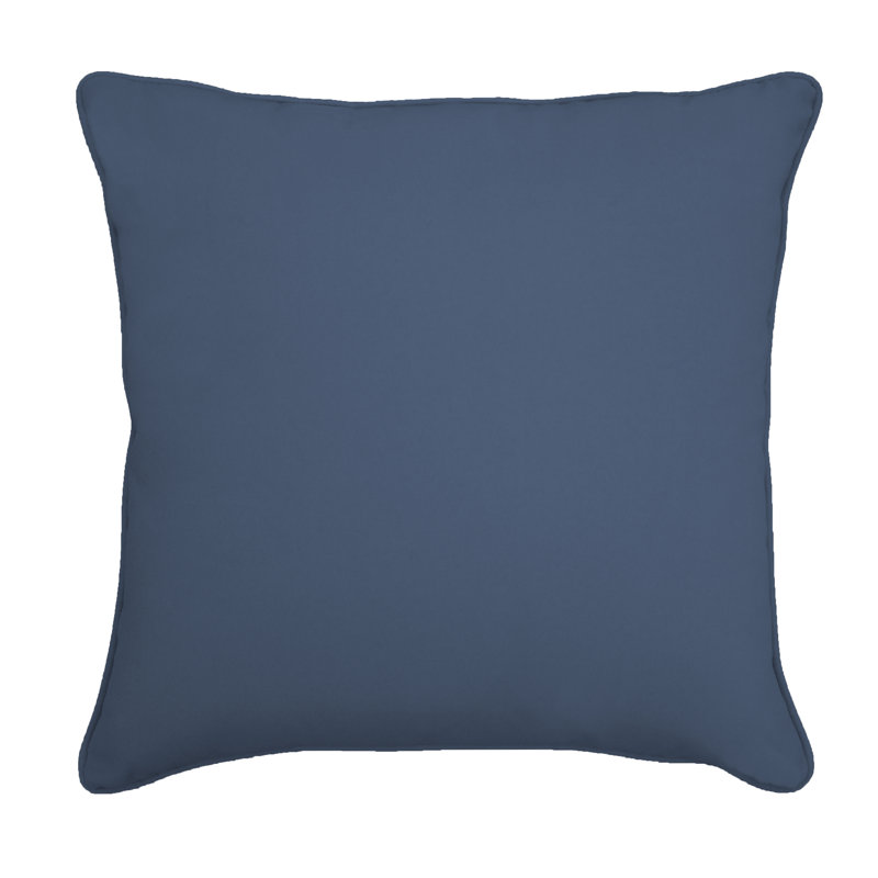 Sunbrella® Reversible Throw Pillow, Canvas Sapphire Blue Sunbrella, 20" H x 20" W